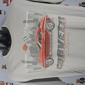 1967 American Performance Corvette Stingray Car graphic grey & red 2XL t-shirt
